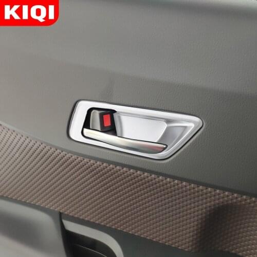 KIQI Car Styling Interior Inner Door Handle Trim Door Bowl Protection Cover Sticker for Toyota C-HR CHR 2016 - 2020 Parts