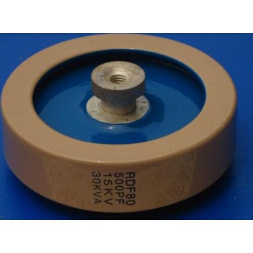Round ceramics Porcelain high frequency machine new original high voltage RDF80 500PF 15KV 30KVA