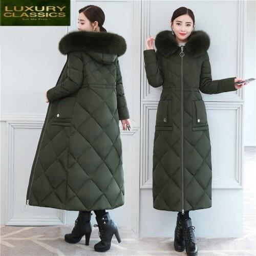 New Brand 90% 2021 Duck Down Jacket Women Clothes 2021 Winter Coat Female Long Down Parka Korean Thick Warm Coats 202115