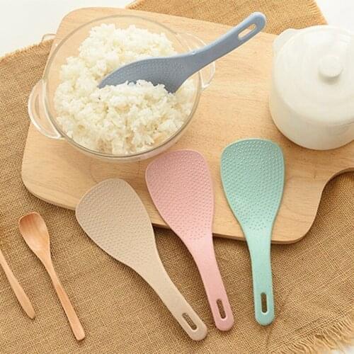 Wheat straw material non-stick rice spoon kitchen utensils rice spatula daily household creative environmentally friendly spoon