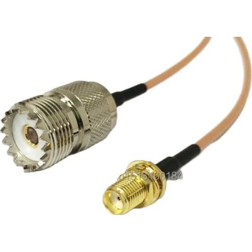 New Modem Coaxial Cable SMA Female Jack To UHF Female Jack Connector RG316 Cable 15CM 6inch Adapter RF Pigtail