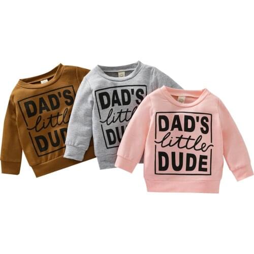 2021-07-14 Lioraitiin 0-18M Infant Baby Boy Girl Autumn Shirts Long Sleeve Letter Printed Top 3Colors Fashion Outfit
