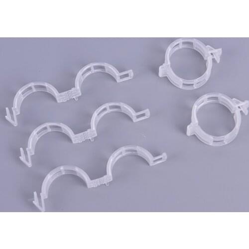 100pcs Reusable Plastic Plant Support Clips Clamps For Plants Hanging Vine Garden Greenhouse Vegetables Tomatoes Clip