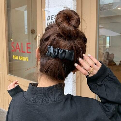 Chic Fashion Satin Silk BB Hair Clips Hairpins For Women Girls Korean Style Solid Color Folds Hair Accessoreis Girls Hairgrips