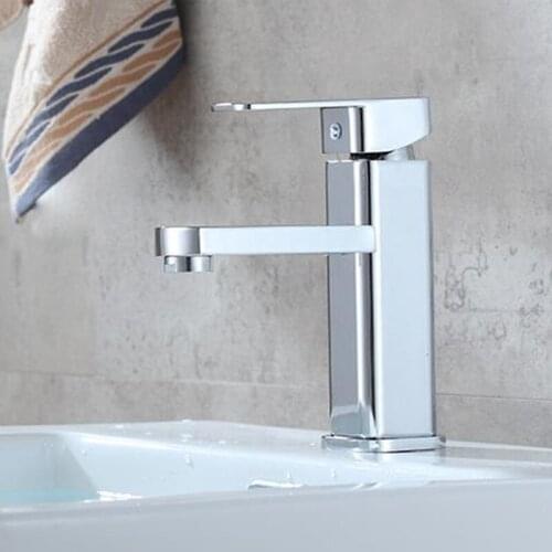 LASO Deck Mount Water Basin Mixer Taps Polished Chrome Lavatory Sink Water Mixer cold hot bathroom Basin Faucet 20 cm