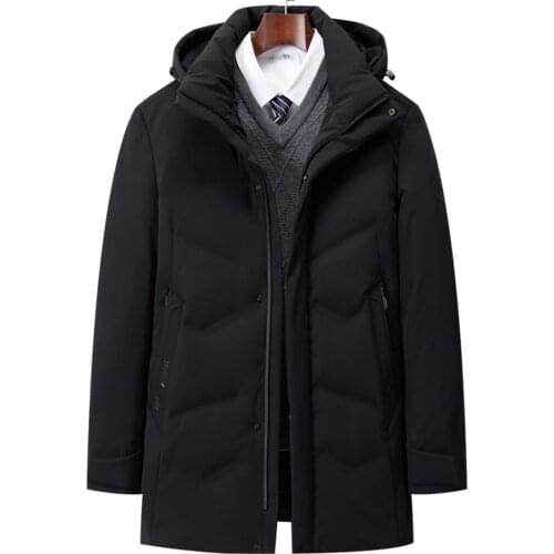 High Quality Down jacket men winter warm coat short stand collar waterproof smart casual outwear