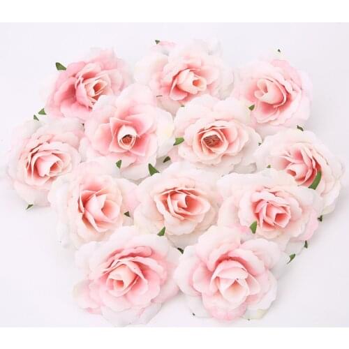 10 Pcs/Lot Of large Artificial Flower Head Rose Silk Fake Flower DIY Wedding Birthday Party Decoration Fake Flower New Product