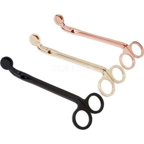 100Pcs/Lot Stainless Steel Candle Wick Oil Lamps Trimmer Scissors Cutter Snuffers Tool
