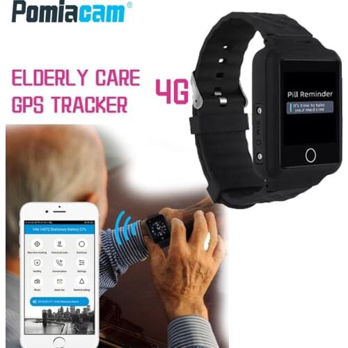 4G GPS watch with audio Elderly Care GPS Tracker 4G SIM LTE GPS Tracker Children elderly finder Anti-lost SOS with video call