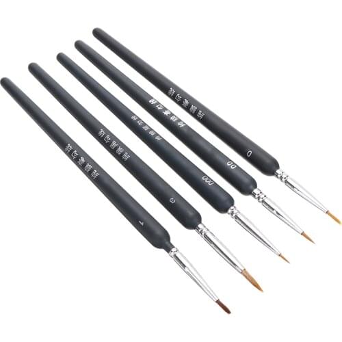 5pcs/set Extra Fine Tip Detail Paint Brushes Art Painting Drawing Brush Pen for Artist School Student Stationery Supplies