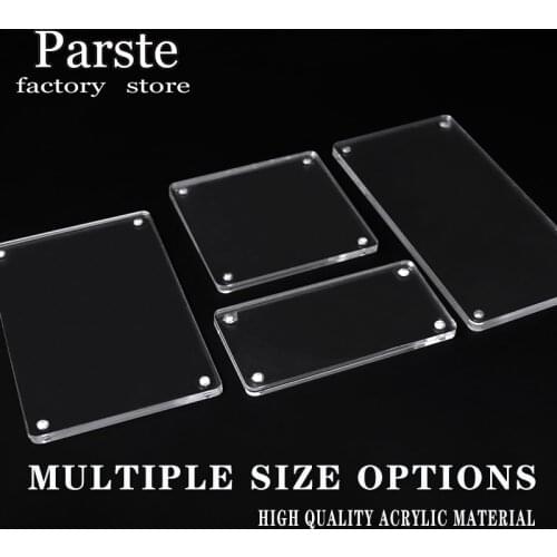 Acrylic Transparent Strong Magnetic Flat Sticker Price Display Stand Shopping Mall Supermarket Hotel Counter Advanced Label Card