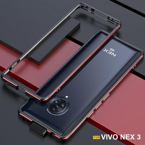 For Vivo NEX 3 case Original Luxury Glossy Aluminum protective bumper case Vivo Nex 3 cover Metal Frame vivo Nex 3 5g phone case