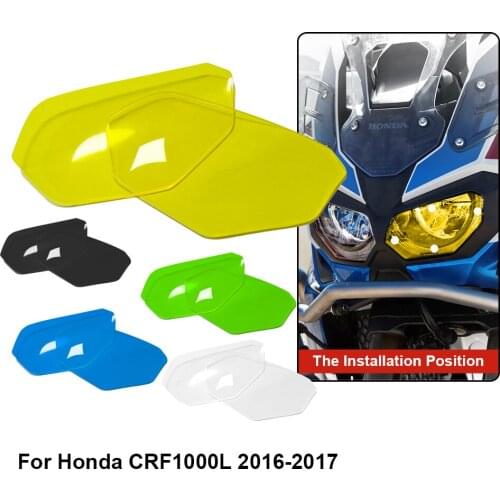 Crf 1000l Motorcycle Headlight Screen Cover Protection Shield Guard Lens For Africa Twin Honda CRF1000L CRF 1000L 2016 2017