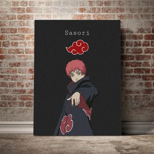 Home Decor Canvas Wall Art Painting Cartoon Pictures Sasori Akatsuki Anime Printing Modular Artwork Poster For Living Room