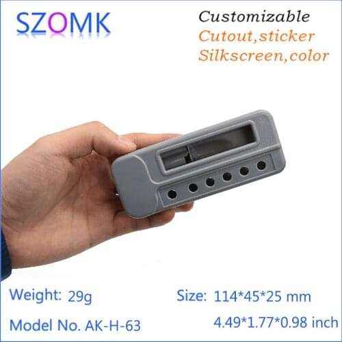 Electronics small plastic handheld box hot selling abs project box (4 pcs) 114*45*25mm distribution box for 2xAAA battery holer