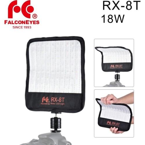 Falcon Eyes RX-8T Daylight 5600K Portable LED Photo Video Light 90pcs Waterproof Flexible Rollable Cloth Lamp for Camera Shoot