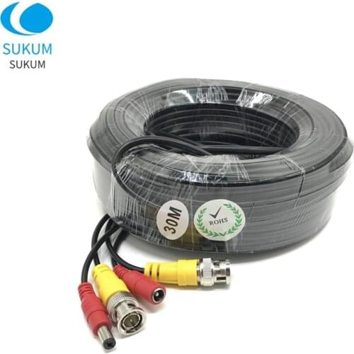 BNC Extension Cable Video DC Power Copper Core CCTV accessory BNC Cable For Analog AHD CCTV Surveillance Camera Security System