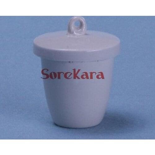 Ceramic crucible Lab Porcelain Crucible 200ml With Cover