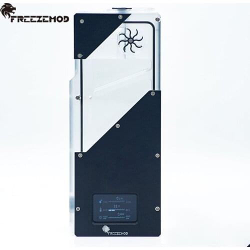 FREEZEMOD Computer water cooler intelligent water tank Hall flow speed RGB control porous position installation. BOX-ZNSX