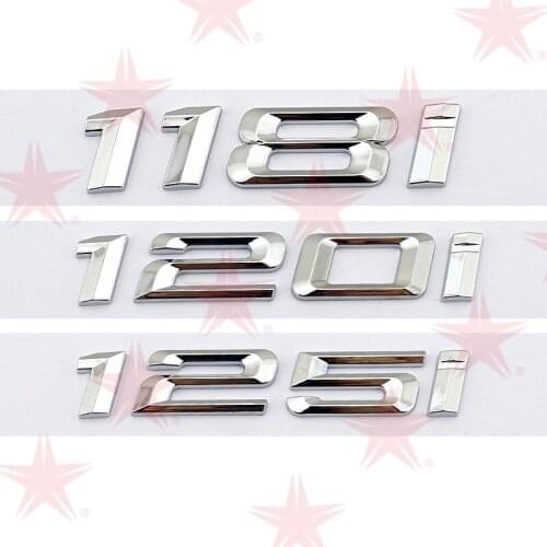 Matte Black 118i 118 Trunk Emblem Badge Letters for E81 F20 E87 E88 1-Series