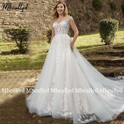 Mbcullyd Wedding Dresses With A Train
