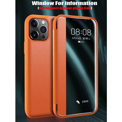 Fashion Smart View Leather Flip Cover Case For iPhone 12 Pro Max Mini 11 Pro XS XR 7 8 Plus