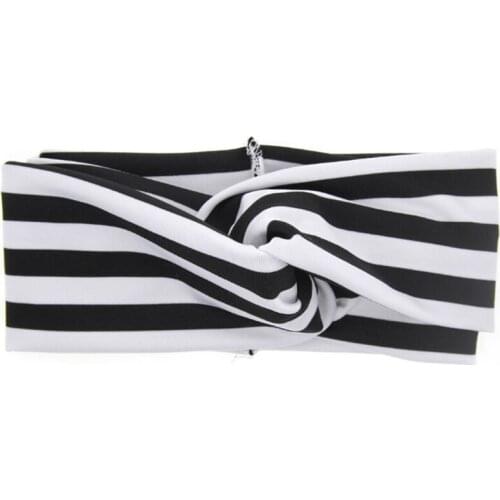 New Fashion Children Striped intersect Hair Ring Headband Elasticity Contort Headband Wholesale