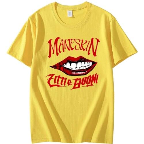Popular Summer Maneskin Italian Singer Tshirt Fashion Harajuku Men/women/Kids Street Tees Casual Short Sleeve T-shirt Oversized