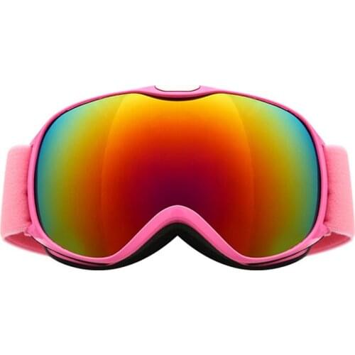 Boys & Girls Anti-fog Windproof Ski Glasses Children Winter Snow Sports Skiing Eyewear Kids UV400 Anti-glare Snowboard Goggle