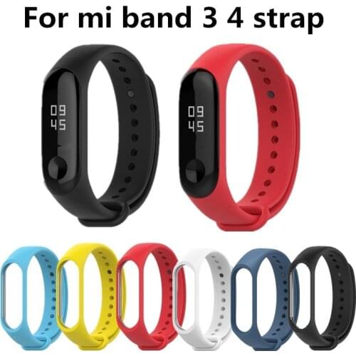 Mi Band 5 4 Strap wrist strap for Xiaomi mi band 4 Silicone bracelet for xiaomi Mi band 5 Mi band 4 smart watch bracelet Straps