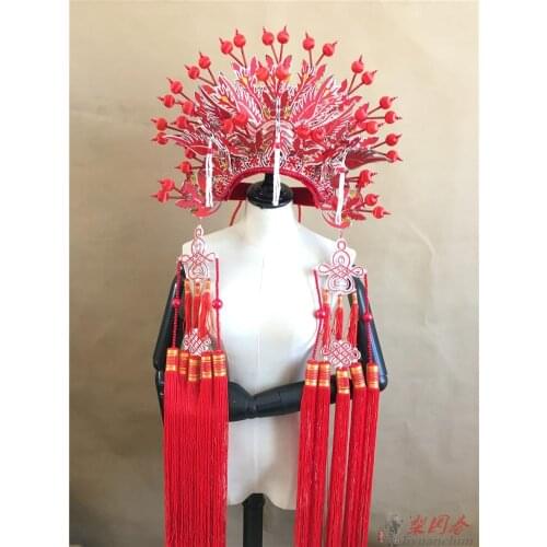 Opera Hats For Adults Retro Wedding Hats For Women Funny Party Cosplay Headwear Chinese History Hat Festival Clebration