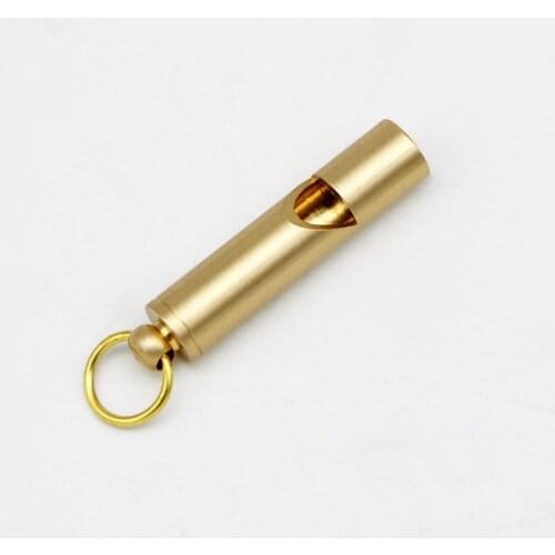 Outdoor Survival Whistle Brass Cricket Best Premium Emergency on Key-Chain or Hang Tactical Equipment Metal