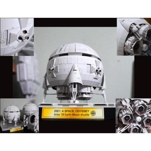 High quality Film 2001 A Space Odissey Aries 1-B spacecraft 3D Paper model kit