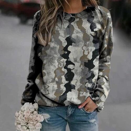 Women Printed Sweatshirts Casual Thermal Crewneck Long Sleeve Tолстовка Pullover Tops Fashion Loose Autumn Winter Sudaderas