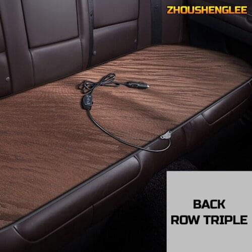 ZHOUSHENGLEE 12V Heated car seat cover for Lincoln all models Navigator MKZ MKC MKX MKS MKT Winter Pad Cushions car styling