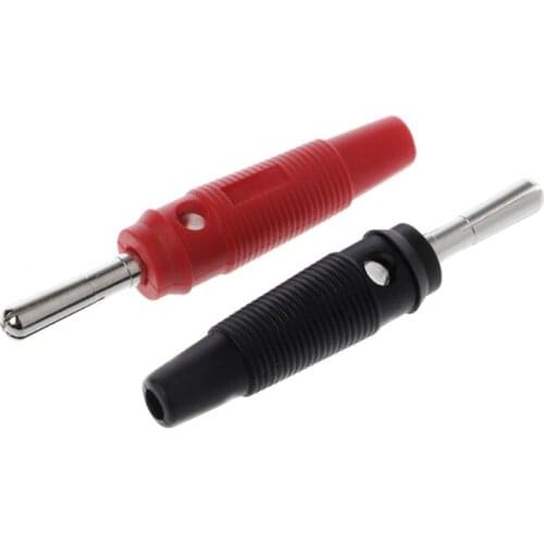 10 Pcs 32A 4mm Banana Plug High Current Insulated Shrouded Stackable Connector Soldering Type 50LA