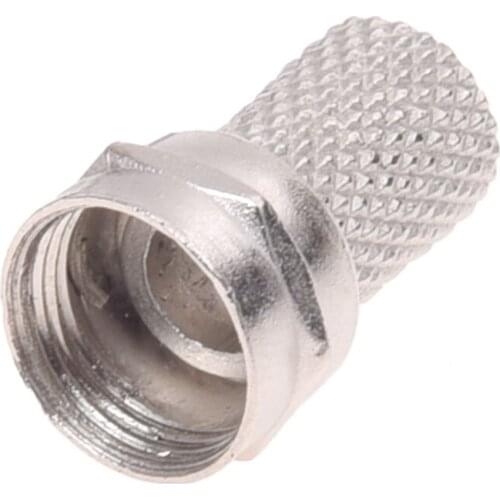 20Pcs CCTV RG6 F-Type Twist-On Coax Coaxial Cable RF Connector Male