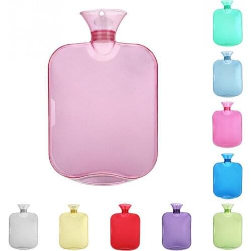 2000ml Hot Water Bottle Warm Handbag Flushing Water Explosion-proof Thickened Transparent