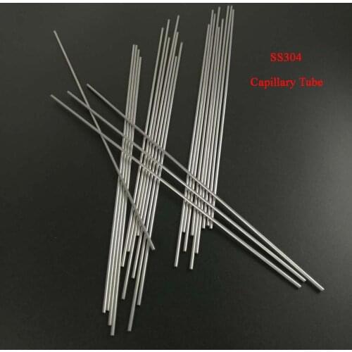 50pcs, 200mm length SS304 Stainless Steel Capillary Tube Hard Condition DIY Industry Pipe Material