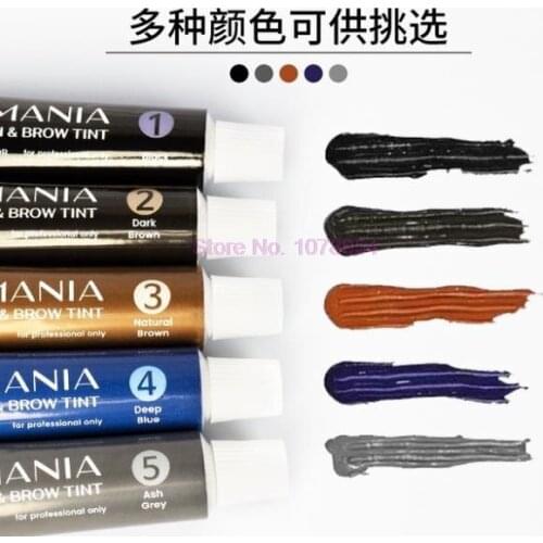 50pcs Permania Eyebrow Eyelash Tint Cream Long Lasting Makeup Dye Eyelashes Mascara Enhancer Tattoo Pen Waterproof hot