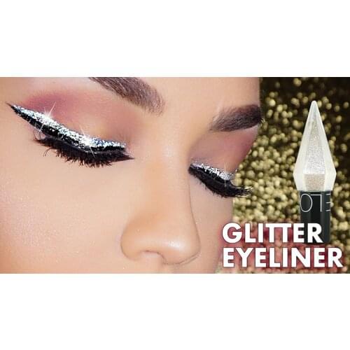 LOOKAVE Diamond Shining Liquid Eyeliner Fine Pearlescent Thick Long Lasting Eye Liner Monochrome Eye Shadow Eye Makeup TSLM2