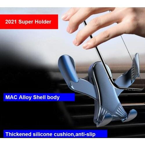 360° Ratation Car Phone Holder For Phone 12 Air Vent Clip Mount No Magnetic Gravity Phone Holder Support For Samsung XIAOMI 9