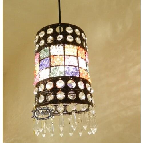 Bohemian Pendant Lights Southeast Asian Bar Retro Light 3 Restaurant Light Personalized Retro Stair Pendant lamp LU726240