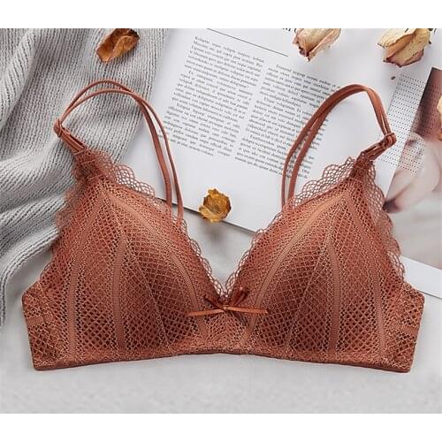 Sexy Lace Bra Women Breathable Seamless Brassiere Underwear Push Up Bralette Wireless Bra New