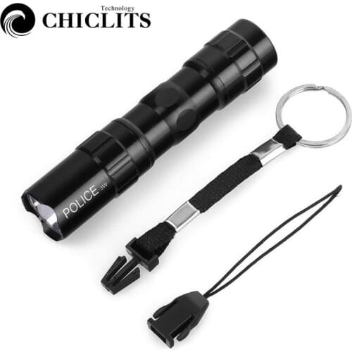 CHICLITS New Mini Waterproof Bright Led Flashlight Mini portable Small Police Led Flashlight Car Maintenance work Torch lantern