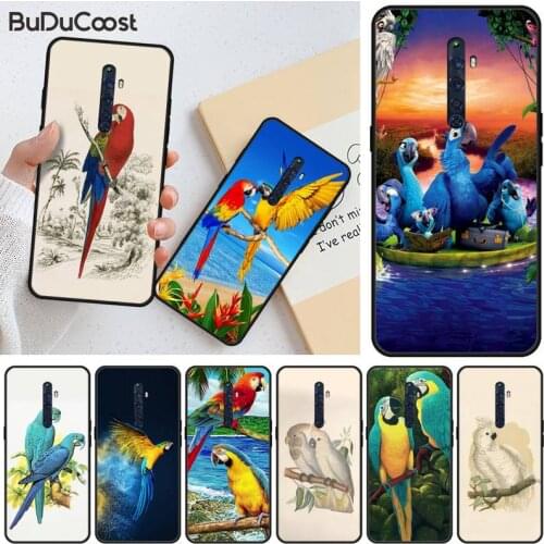 Hrmes Flower Bird Parrot Phone Case For Oppo A9 2020 A11x Back Cover Case