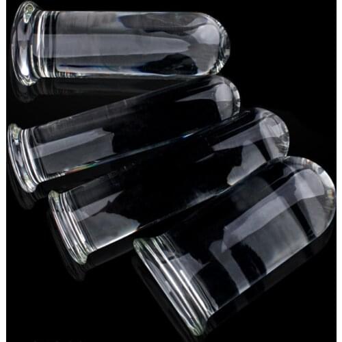 Smooth Glass Stick Big Anal Plug Sex Toy Women Man Anal Beads Prostate Massage Rod Butt Stimulation Dildo Butt Plug Sex Product