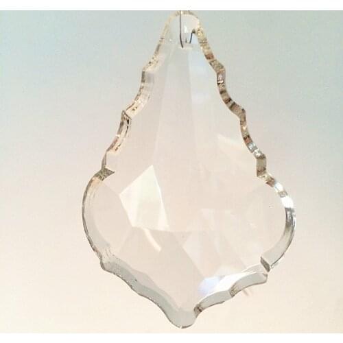 Hot Selling 100pcs/lot Transparent 100mm Crystal Maple Leaf Pendandt Chandelier Parts, Glass lamp parts hanging lighting parts