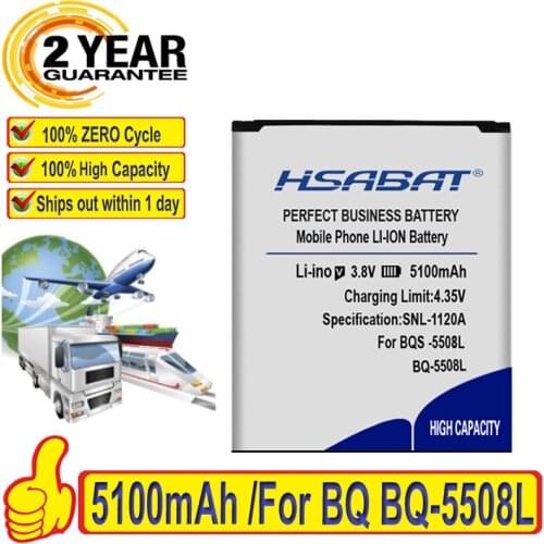 Top Brand 100% New 5100mAh Battery for BQS BQ-5500L ADVANCE BQ-5522 BQ-5591 Jeans BQ-5508L NEXT LTE BQ-5520L Slik