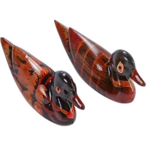 Fashion Vintage Resin Pair Of Mandarin Ducks Chopstick Holder For Home Decoration Feng Shui Craft Display Ornament Holiday Gift